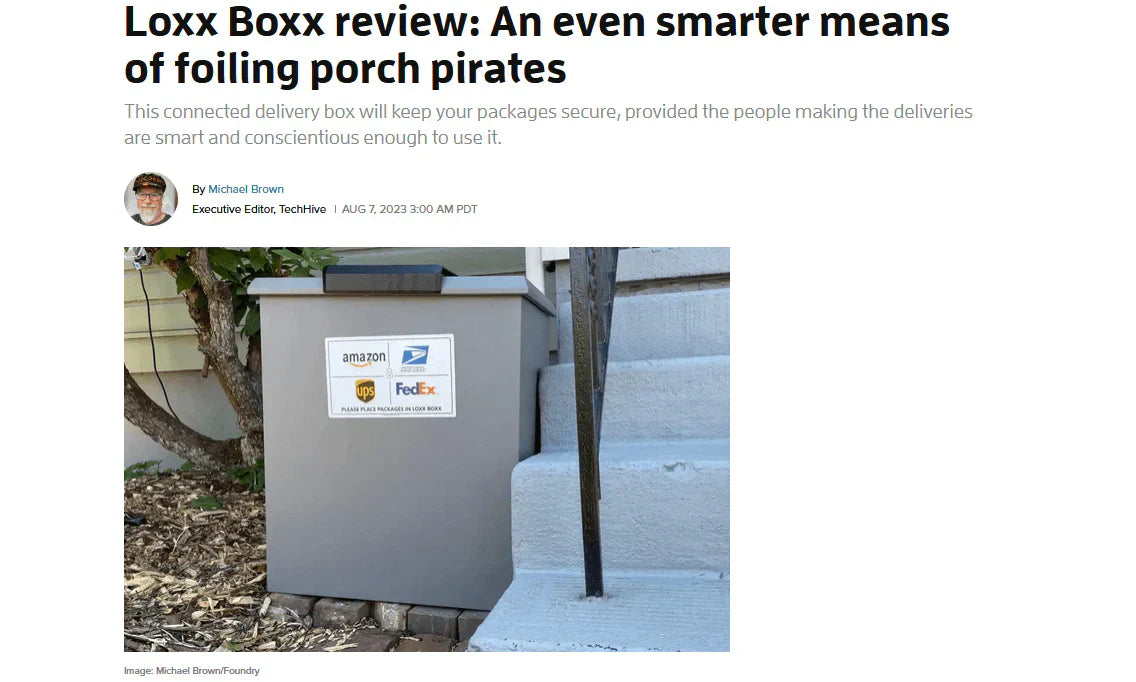 LoxxBoxx is proud to be selected for TechHive Editor’s Choice Award. Loxxboxx is a Smart Parcel Security Box. Techhive’s choice is appreciated.